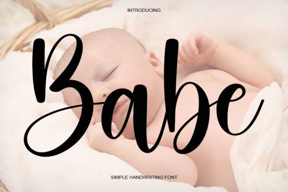 Babe: A Friendly Handwritten Font for Creative Web Design