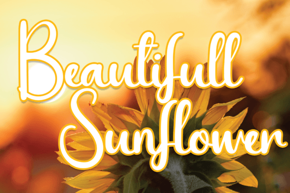 Beautifull Sunflower: A Friendly Handwritten Font for Designers