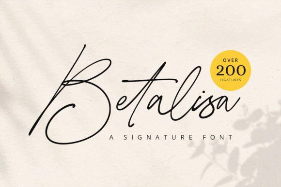 Betalisa: A Stylish Signature Font for Modern Web Design