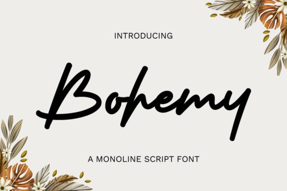 Bohemy: A Graceful Script Font for Digital Design