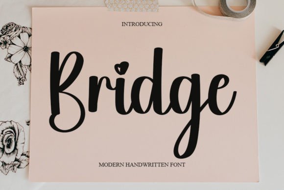 Bridge: A Handwritten Font for Polished Branding