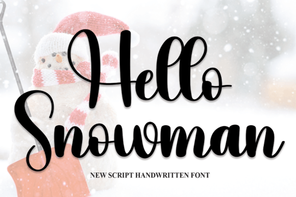 Bring Charm to Your Creations with Hello Snowman Font