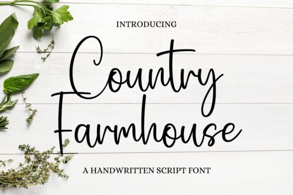 Bring Charm to Your Handmade Creations with Country Farmhouse Font