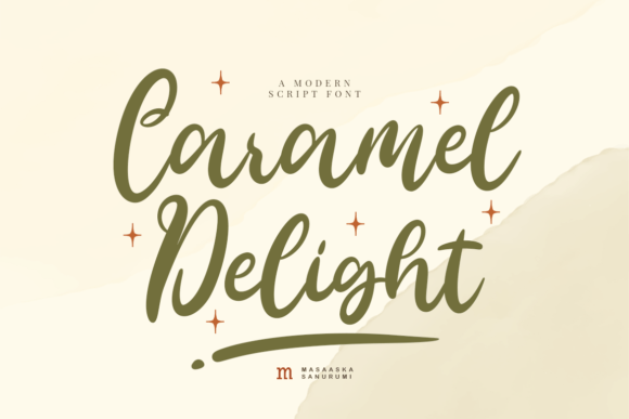 Caramel Delight: A Modern Script Font for Engaging Campaigns