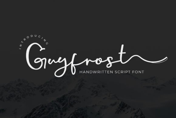 Discover Guyfrost: A Handwritten Font for Editorial Charm