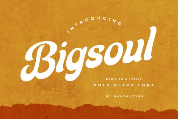 Discovering Bigsoul: A Retro Bold Script Font for Editorial Design