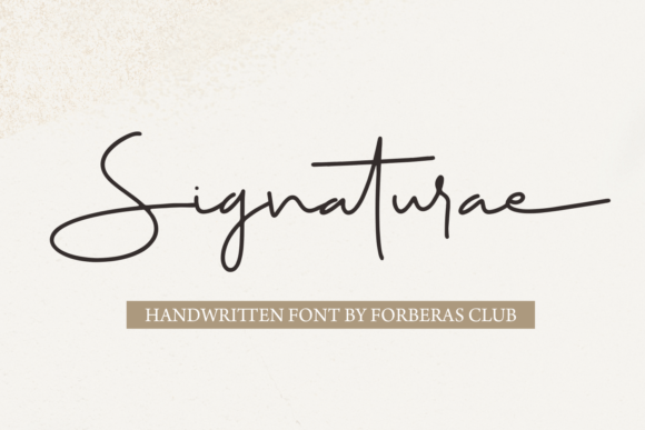 Elevate Your Brand with Signaturae: A Handwritten Font