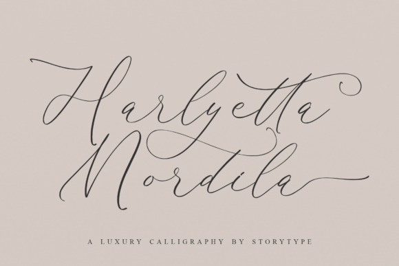 Harlyetta Mordila: A Delicate and Elegant Handwritten Font