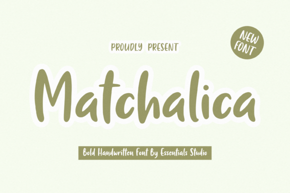 Matchalica: A Bold Handwriting Font for Creative Campaigns