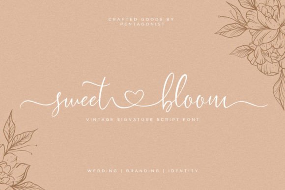 Sweet Bloom: A Dazzling Script Font for Crafters