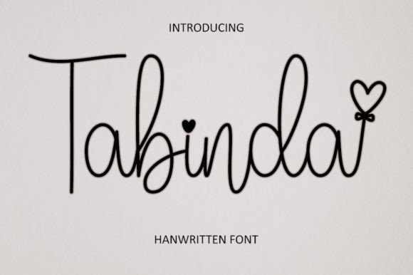 Tabinda: A Charming Handwritten Font for Modern Branding