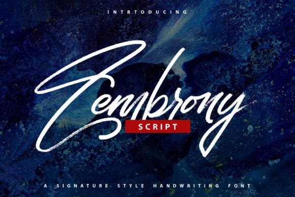 Zembrony: A Signature Style Font for Creative Campaigns